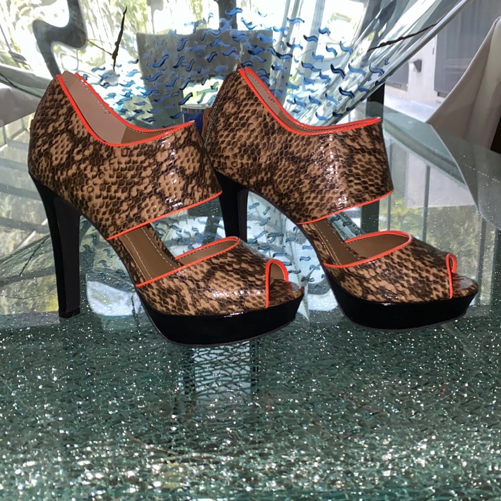 BCBGeneration Heels Snake Skin Print